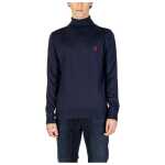 Us Polo Assn Blue Cotton Turtleneck