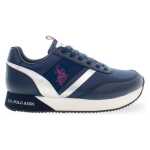 Us Polo Assn Blue Polyester Sneaker