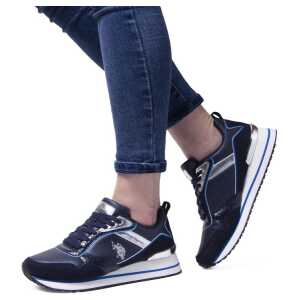 Us Polo Assn Blue Polyester Sneaker 7
