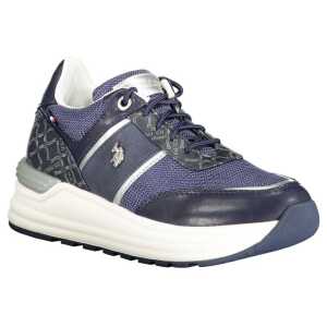 Us Polo Assn Blue Polyester Women Sneaker