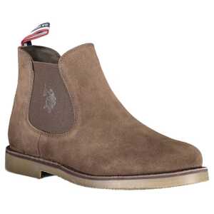 Us Polo Assn Brown Leather Men Boot
