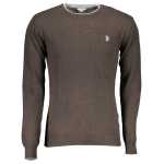Us Polo Assn Brown Wool Men Sweater 2