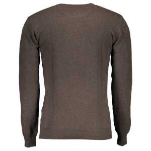 Us Polo Assn Brown Wool Men Sweater