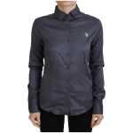 Us Polo Assn Elegant Gray Long Sleeve Polo Top 7