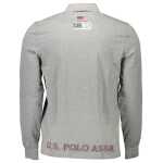 Us Polo Assn Gray Cotton Men Polo Shirt