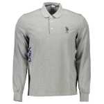 Us Polo Assn Gray Cotton Men Polo Shirt 2