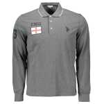 Us Polo Assn Gray Cotton Men Polo Shirt 4