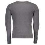 Us Polo Assn Gray Cotton Men Sweater