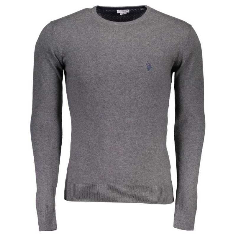 U.S. POLO ASSN. Gray Cotton Men Sweater, theFeinheit