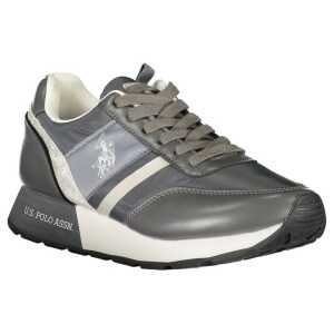 Us Polo Assn Gray Polyester Sneaker 2