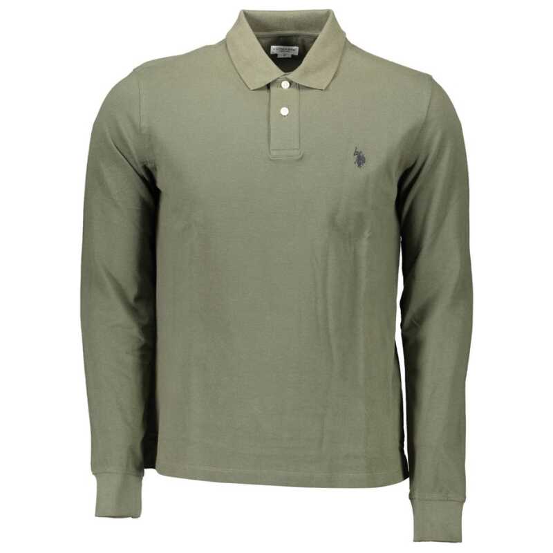 U.S. POLO ASSN. Green Cotton Men Polo Shirt, theFeinheit