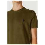 Us Polo Assn Green Cotton T Shirt 5