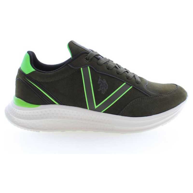 U.S. POLO ASSN. Green Polyester Men Sneaker, theFeinheit