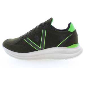Us Polo Assn Green Polyester Men Sneaker