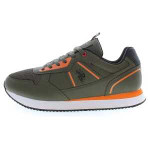 Us Polo Assn Green Polyester Sneaker 2