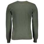 Us Polo Assn Green Wool Men Sweater