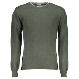 Us Polo Assn Green Wool Men Sweater 2