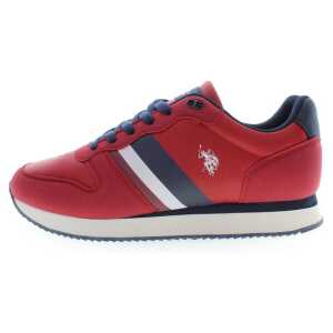 Us Polo Assn Red Polyester Sneaker 5