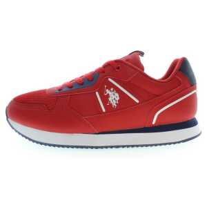 Us Polo Assn Red Polyester Sneaker 8