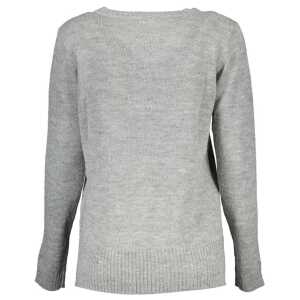 Us Polo Assn Silver Wool Women Sweater