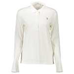 Us Polo Assn White Cotton Women Polo Shirt 2