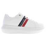 Us Polo Assn White Polyester Sneaker