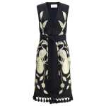 Valentino Embroidered Long Vest