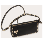 Valentino Garavani Black Garnet Calfskin Small Rockstud Shoulder Bag 6