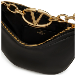 Valentino Garavani Black Leather Mini Hobo Vlogo Shoulder Bag 7