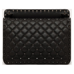 Valentino Garavani Black Nappa Leather Medium Rockstudt Spike Bag 4