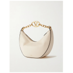 Valentino Garavani Ivory Leather Small Hobo Vlogo Shoulder Bag 3