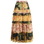 Valentino Long Flounce Skirt