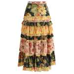 Valentino Long Flounce Skirt 2