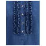 Valentino Ruffle Denim Shirts 3