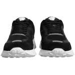 Versace Black Canvas Quad Fabric Medusa Low Top Sneaker Shoes