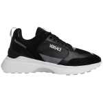 Versace Black Canvas Quad Fabric Medusa Low Top Sneaker Shoes 5