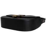 Versace Black Grainy Calf Leather Logo Crossbody Shoulder Bag 6