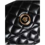 Versace Black Quilted Nappa Leather Crossbody Shoulder Bag 5