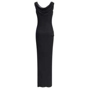 Versace Draped Jersey Long Dress 2