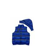 Versace Elegant Black Logo Band Vest With Detachable Hood 3