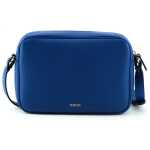 Versace Elegant Blue Calf Leather Camera Case Bag