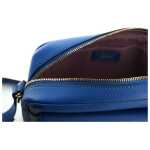 Versace Elegant Blue Calf Leather Camera Case Bag 3