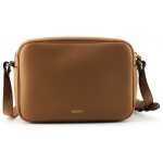 Versace Elegant Brown Leather Camera Case Shoulder Bag