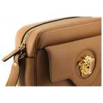 Versace Elegant Brown Leather Camera Case Shoulder Bag 2