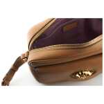 Versace Elegant Brown Leather Camera Case Shoulder Bag 3
