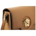Versace Elegant Calf Leather Shoulder Bag In Brown 2
