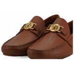 Versace Elegant Medusa Embossed Leather Loafers 3