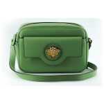 Versace Elegant Mint Green Leather Camera Case Bag 4