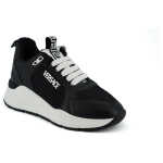 Versace Elegant Monochrome Leather Sneakers 2
