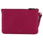 Versace Elegant Pink Leather Pouch Clutch